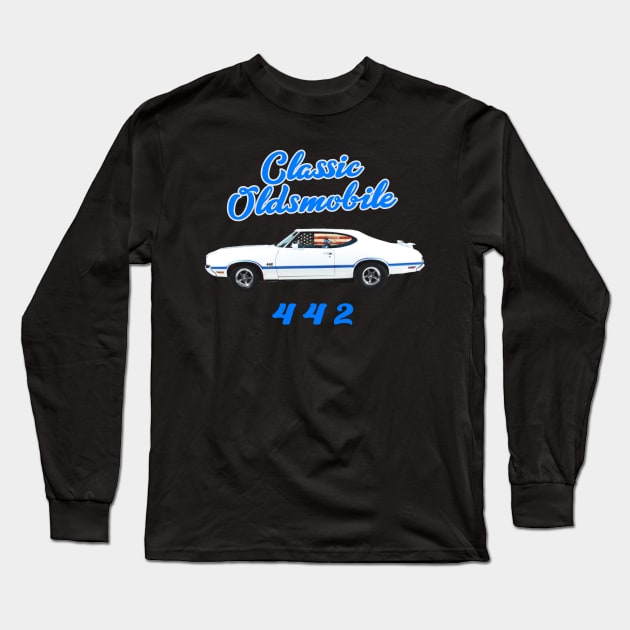 OLDSMOBILE 442 T-SHIRT Long Sleeve T-Shirt by Cult Classics